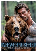 Verwegene Kerle - Muskeln, Tattoos und wilde Tiere (Wandkalender 2026 DIN A3 hoch), CALVENDO Monatskalender - Renate Utz
