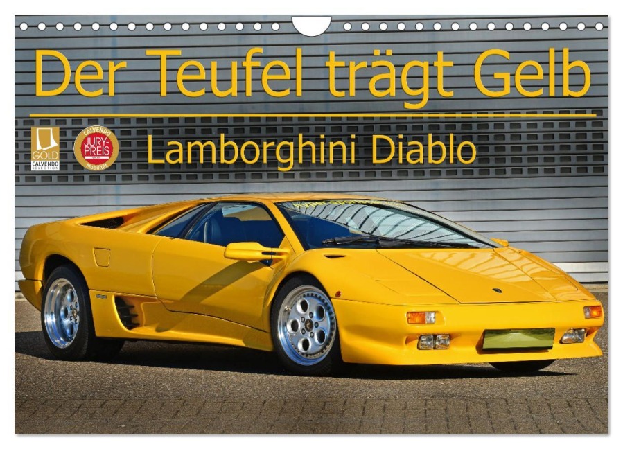 Der Teufel trägt Gelb - Lamborghini Diablo (Wandkalender 2026 DIN A4 quer), CALVENDO Monatskalender - Ingo Laue