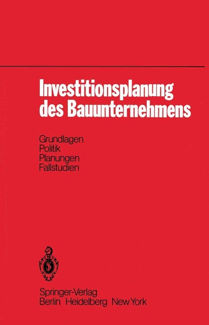 Investitionsplanung des Bauunternehmens - R. Gareis