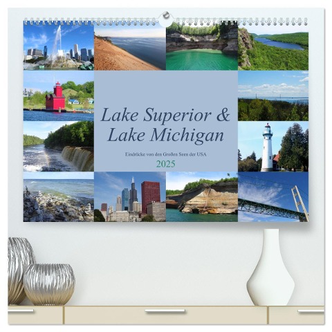 Lake Superior & Lake Michigan (hochwertiger Premium Wandkalender 2025 DIN A2 quer), Kunstdruck in Hochglanz - Martin Rothenhöfer