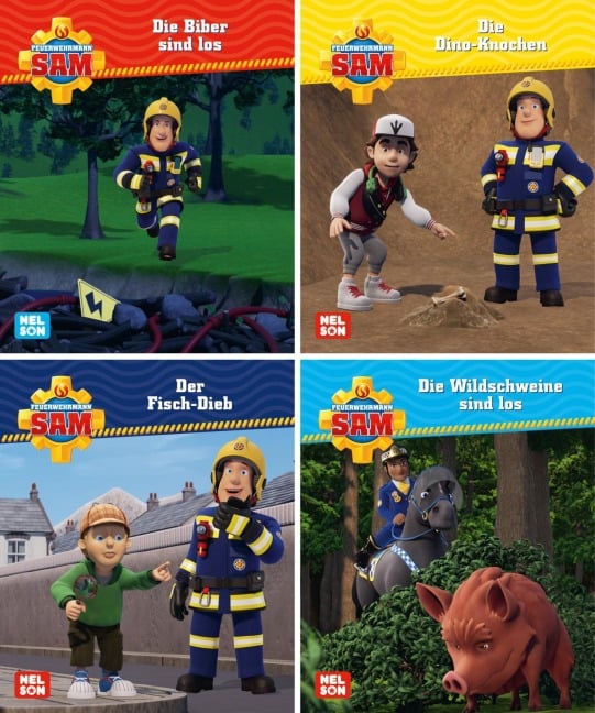 Nelson Mini-Bücher: 4er Feuerwehrmann Sam 25-28 - 