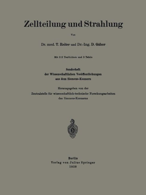 Zellteilung und Strahlung - D. Gábor, T. Reiter