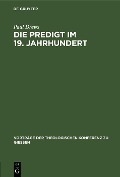 Cover-Bild zum Titel 'Die Predigt im 19. Jahrhundert' von 'Paul Drews'