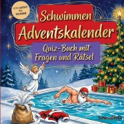 Cover-Bild zum Titel 'Schwimmen-Adventskalender: Quiz-Buch mit Fragen und Rätsel' von 'Schlauvento Interactive'