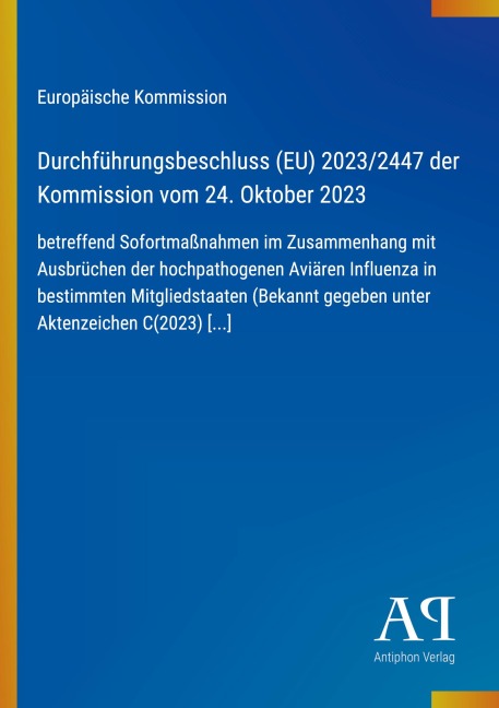 Durchführungsbeschluss (EU) 2023/2447 der Kommission vom 24. Oktober 2023 - Europäische Kommission