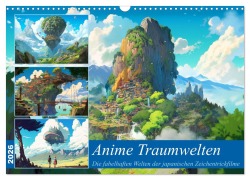 Cover-Bild zum Titel 'Anime Traumwelten (Wandkalender 2026 DIN A3 quer), CALVENDO Monatskalender' von 'Kerstin Waurick'