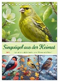 Singvögel aus der Heimat (Tischkalender 2025 DIN A5 hoch), CALVENDO Monatskalender - Steffani Lehmann