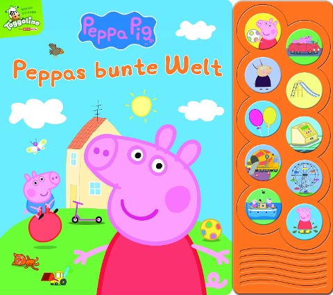 Peppa Pig - Peppas bunte Welt - Interaktives Pappbilderbuch mit 10 lustigen Geräuschen - 