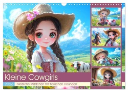 Cover-Bild zum Titel 'Kleine Cowgirls. Niedliche Mädchen mit tierischen Freunden (Wandkalender 2026 DIN A3 quer), CALVENDO Monatskalender' von 'Rose Hurley'