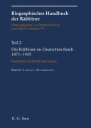 Cover-Bild zum Titel 'Die Rabbiner im Deutschen Reich 1871-1945' von ''
