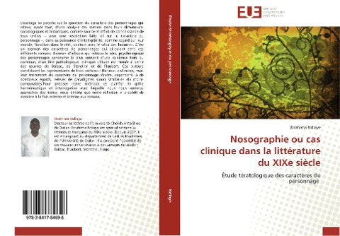Nosographie ou cas clinique dans la littérature du XIXe siècle - Ibrahima Ndiaye