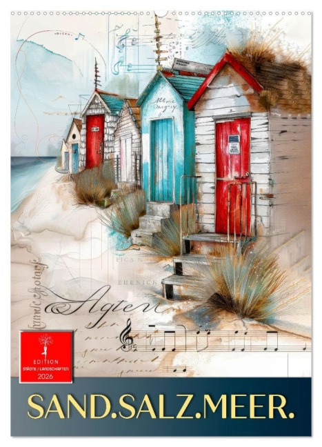 Sand.Salz.Meer. (Wandkalender 2026 DIN A2 hoch), CALVENDO Monatskalender - Peter Roder