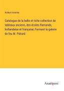 Cover-Bild zum Titel 'Catalogue de la belle et riche collection de tableaux anciens, des écoles flamande, hollandaise et française; Formant la galerie de feu M. Piérard' von 'Auteur Inconnu'