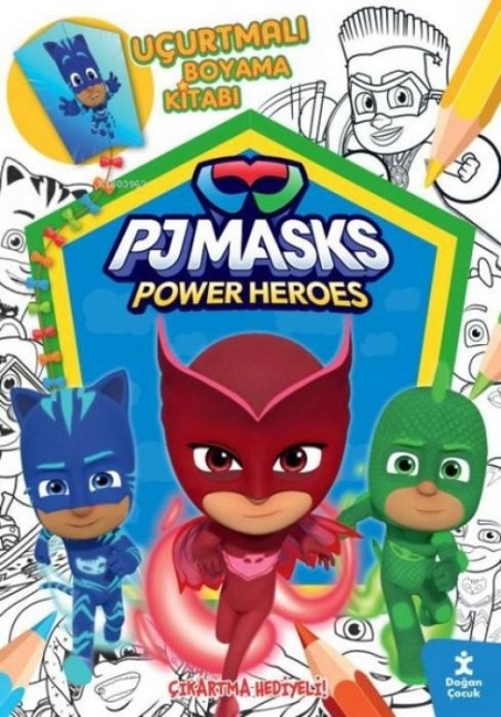 Pjmasks Power Heroes - Ucurtmali Boyama Kitabi - Cikartma Hediyeli - Kolektif