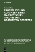 Cover-Bild zum Titel 'Ergebnisse und Aufgaben einer marxistischen Theorie des objektiven Gesetzes' von 'Herbert Hörz'