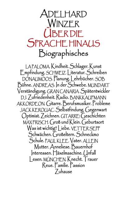 Über die Sprache hinaus - Adelhard Winzer