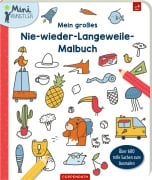 Cover-Bild zum Titel 'Mein großes Nie-wieder-Langeweile-Malbuch' von ''