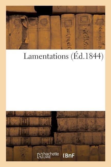 Lamentations - Sans Auteur