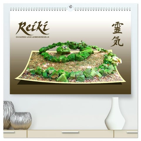 REIKI - Chakren und Lebensregeln (hochwertiger Premium Wandkalender 2025 DIN A2 quer), Kunstdruck in Hochglanz - Michael Weiß