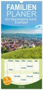 Familienplaner 2026 - Ein Spaziergang durch Esslingen mit 5 Spalten (Wandkalender, 21 x 45 cm) CALVENDO - Tina Rabus