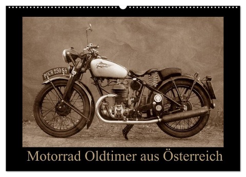 Motorrad Oldtimer aus Österreich (Wandkalender 2025 DIN A2 quer), CALVENDO Monatskalender - Gabi Siebenhühner