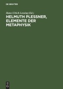 Cover-Bild zum Titel 'Helmuth Plessner, Elemente der Metaphysik' von ''
