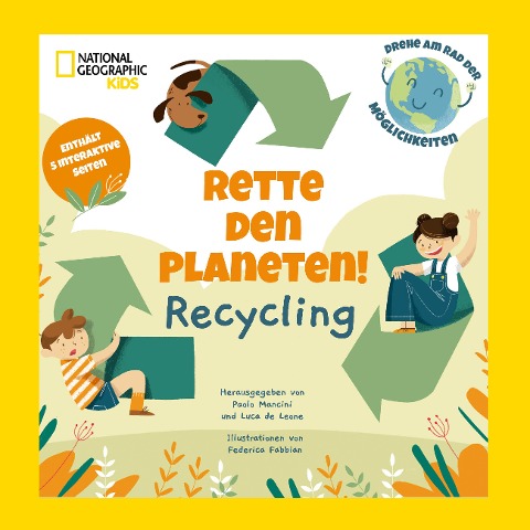 Rette den Planeten! Recycling. Enthält 5 interaktive Seiten - 