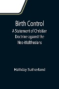 Cover-Bild zum Titel 'Birth Control' von 'Halliday Sutherland'