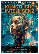 Cover-Bild zum Titel 'KÜNSTLICHE INTELLIGENZ Cooler Terminplaner (Wandkalender 2026 DIN A4 hoch), CALVENDO Monatskalender' von 'Melanie Viola'