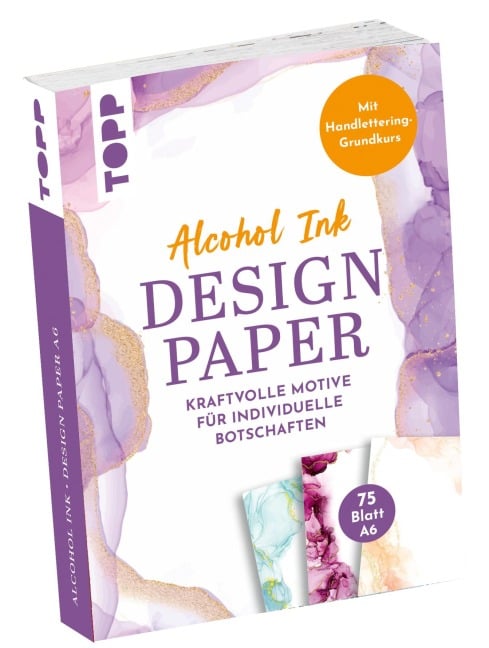 Design Paper DIN A6 Alcohol Ink - Ludmila Blum