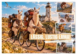 Cover-Bild zum Titel 'LÄSSIG, LUSTIG, LAMA! (Wandkalender 2027 DIN A2 quer), CALVENDO Monatskalender' von 'Anne Seltmann'