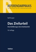 Cover-Bild zum Titel 'Das Zivilurteil' von 'Ralf Kurpat, Peter Siegburg'