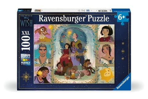 Ravensburger Kinderpuzzle 13389 - Disney Wish - 100 Teile XXL Disney Wish Puzzle für Kinder ab 6 Jahren - 
