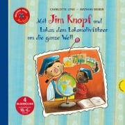 Cover-Bild zum Titel 'Jim Knopf: Mit Jim Knopf und Lukas dem Lokomotivführer um die ganze Welt' von 'Michael Ende, Charlotte Lyne'