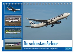 Cover-Bild zum Titel 'Die schönsten Airliner (Tischkalender 2026 DIN A5 quer), CALVENDO Monatskalender' von 'Jakob Otto'