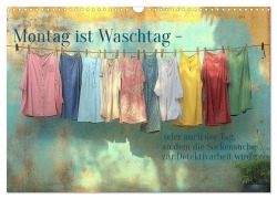 Cover-Bild zum Titel 'Montag ist Waschtag (Wandkalender 2027 DIN A3 quer), CALVENDO Monatskalender' von 'Anne Seltmann'