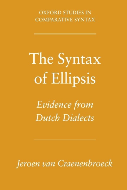 Syntax of Ellipsis - Jeroen Van Craenenbroeck