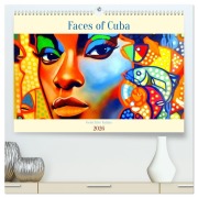 Faces of Cuba - Gesichter Kubas (hochwertiger Premium Wandkalender 2026 DIN A2 quer), Kunstdruck in Hochglanz - Henning von Löwis of Menar