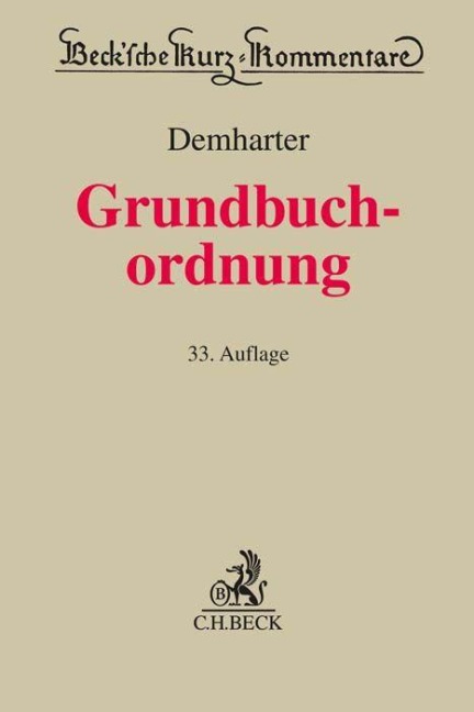 Grundbuchordnung - Johann Demharter