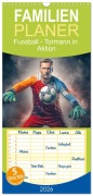 Cover-Bild zum Titel 'Familienplaner 2026 - Fussball - Tormann in Aktion mit 5 Spalten (Wandkalender, 21 x 45 cm) CALVENDO' von 'Dirk Meutzner'
