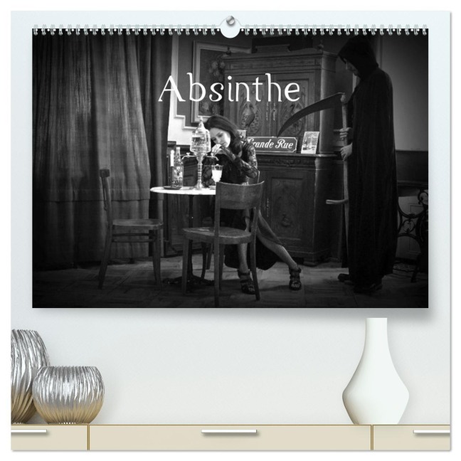 Absinthe (hochwertiger Premium Wandkalender 2026 DIN A2 quer), Kunstdruck in Hochglanz - Michel Villard