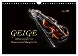 Cover-Bild zum Titel 'Geige - Bühne frei für ein Reichtum an Klangfarben (Wandkalender 2026 DIN A4 quer), CALVENDO Monatskalender' von 'Peter Roder'