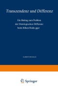 Cover-Bild zum Titel 'Transzendenz und Differenz' von 'Alb. Rosales'