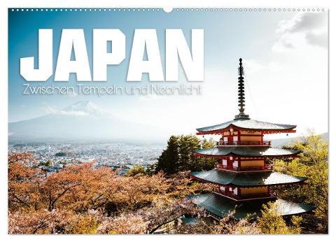 Japan - Zwischen Tempeln und Neonlicht (Wandkalender 2025 DIN A2 quer), CALVENDO Monatskalender - Oliver Krautz