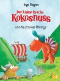 Cover-Bild zum Titel 'Der kleine Drache Kokosnuss 14 und die starken Wikinger' von 'Ingo Siegner'