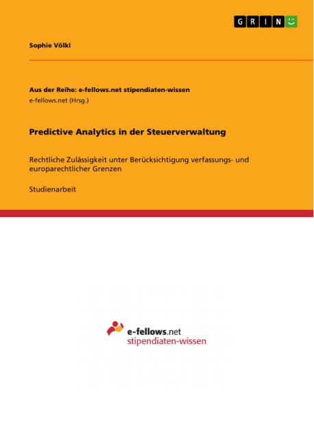 Predictive Analytics in der Steuerverwaltung - Sophie Völkl