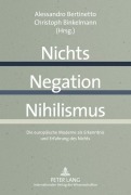 Cover-Bild zum Titel 'Nichts - Negation - Nihilismus' von ''