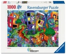 Cover-Bild zum Titel 'Erwachsenenpuzzle 1000 Teile - Marienkäferweg' von ''