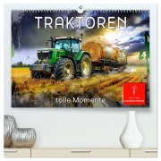 Cover-Bild zum Titel 'Traktoren - tolle Momente (hochwertiger Premium Wandkalender 2026 DIN A2 quer), Kunstdruck in Hochglanz' von 'Peter Roder'