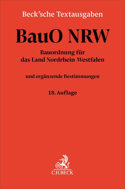 Bauordnung für das Land Nordrhein-Westfalen. BauO NRW - 